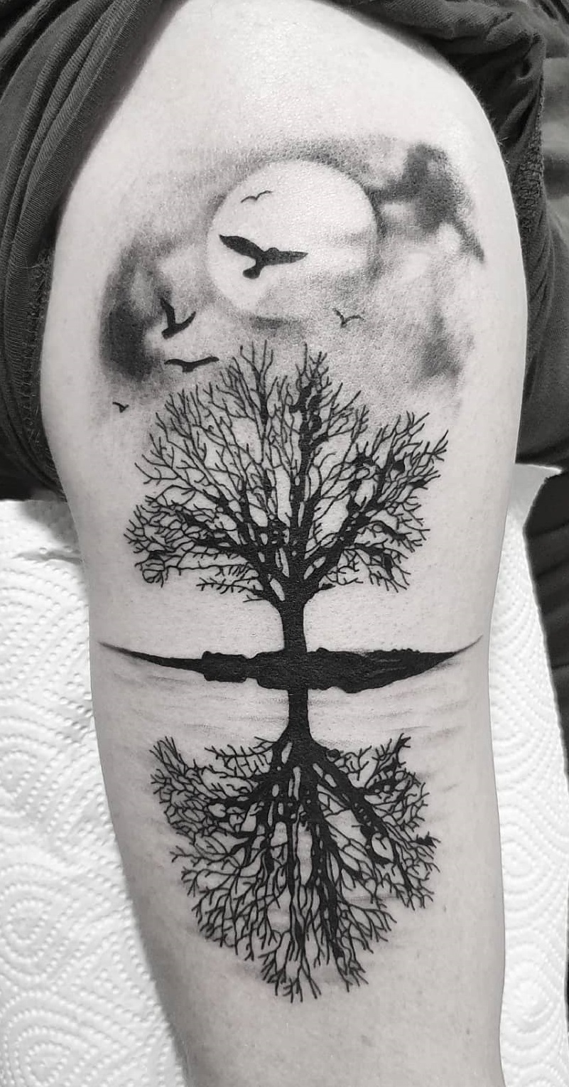 tree tattoos for men 0019