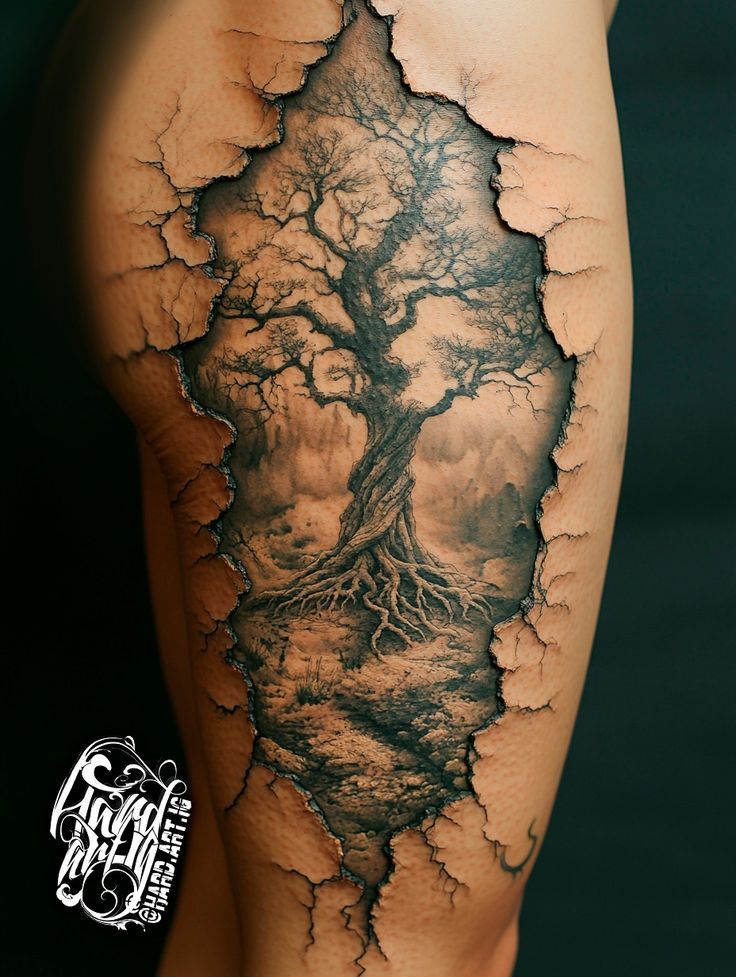 tree tattoos for men 0081