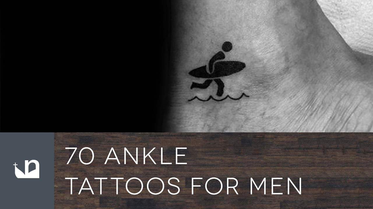 trendy ankle tattoos for men