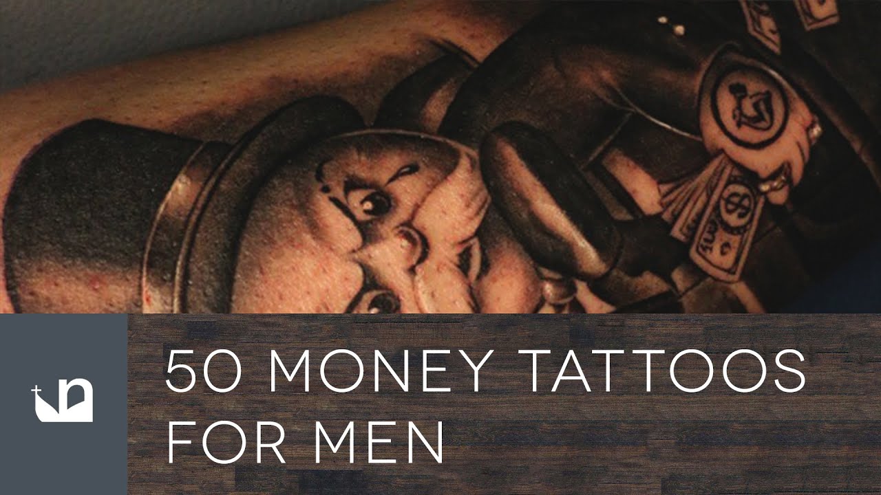 trendy money tattoos for men concepts