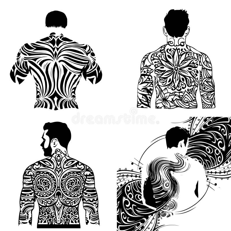 tribal back tattoos for men symbolism