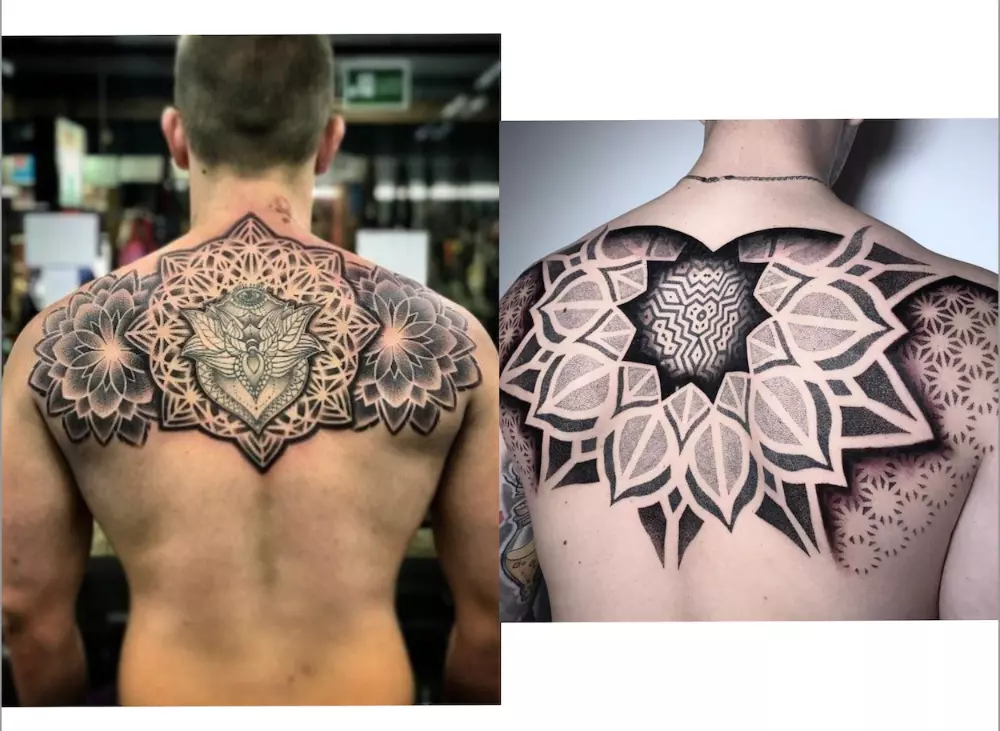 tribal back tattoos for men 0014