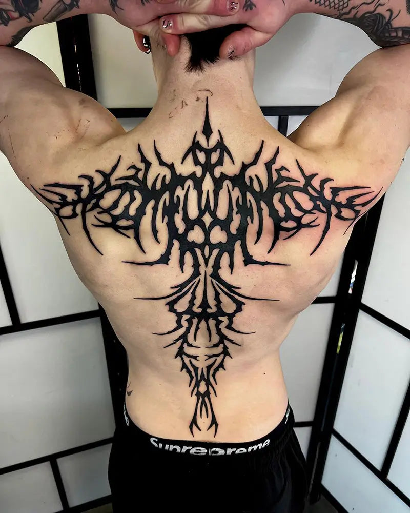 tribal back tattoos for men 0020