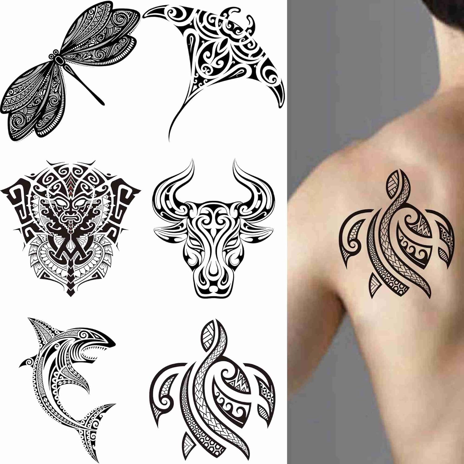 tribal back tattoos for men 0038