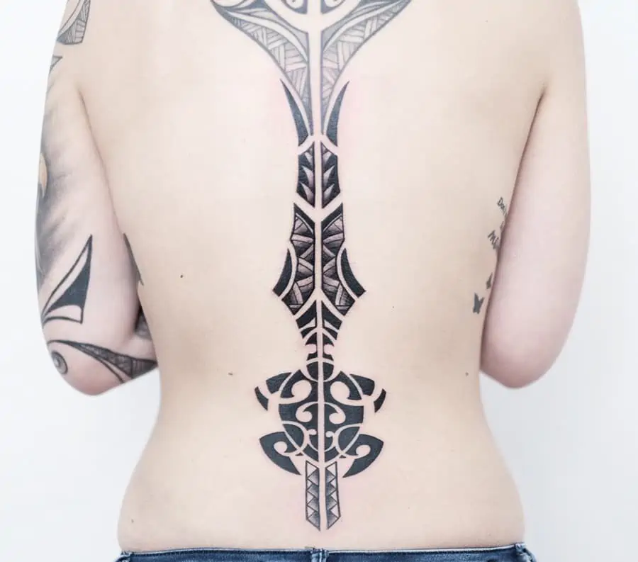 tribal back tattoos for men 0074