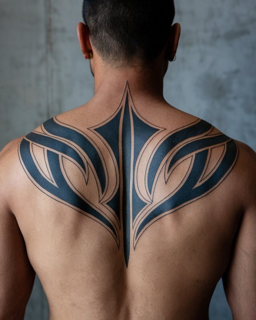 tribal back tattoos for men 0076