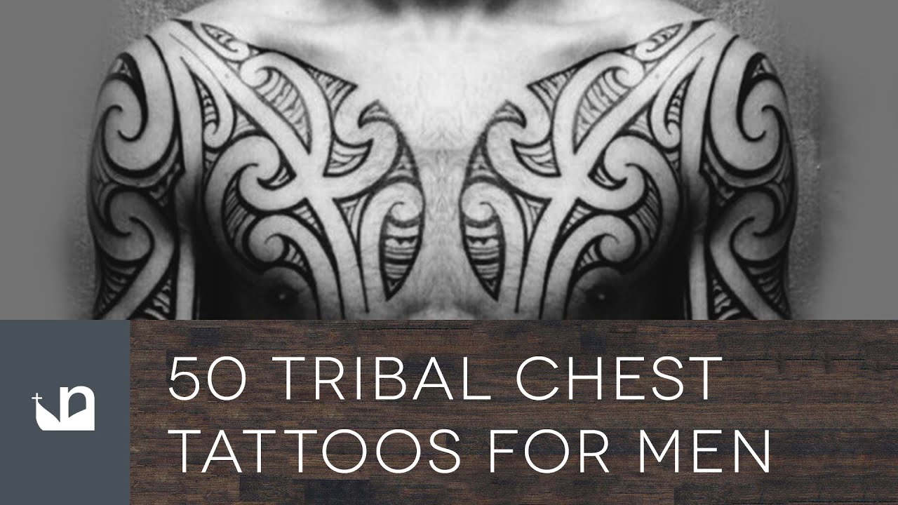 tribal chest tattoos for men 0014