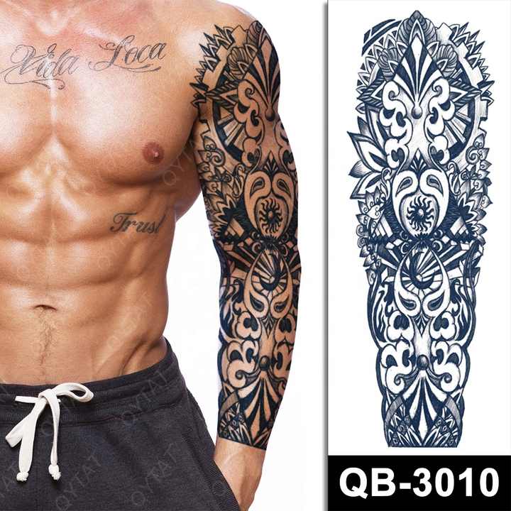 tribal chest tattoos for men 0052