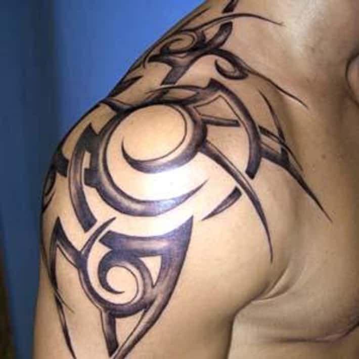 tribal chest tattoos for men 0053