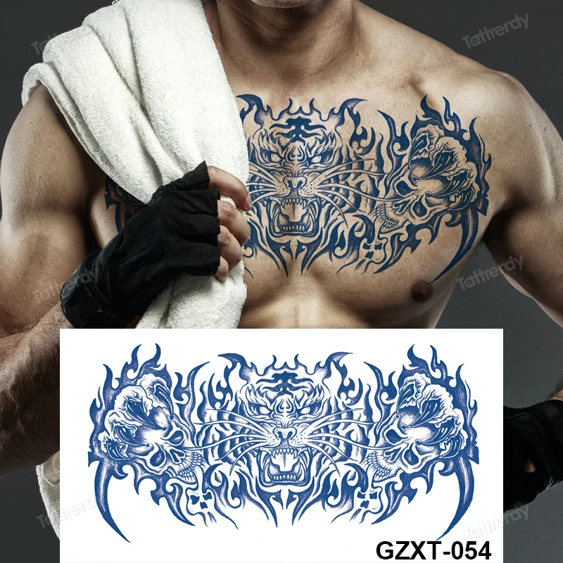 tribal chest tattoos for men 0059