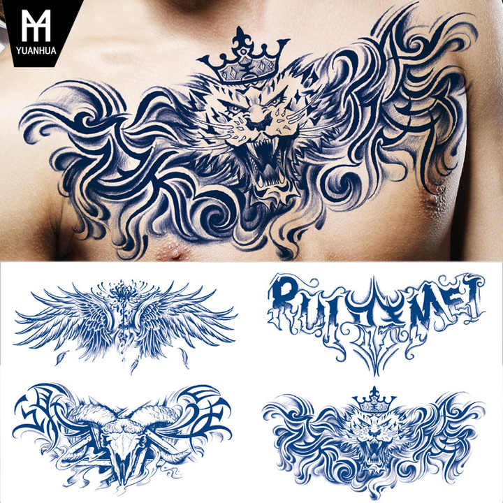 tribal chest tattoos for men 0062