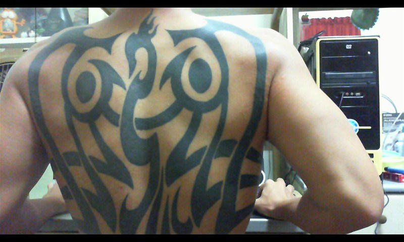 tribal chest tattoos for men 0069