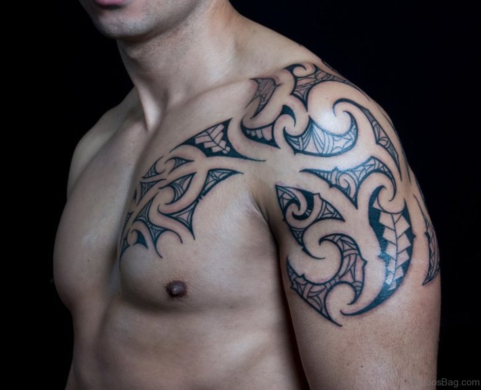 tribal chest tattoos for men 0085