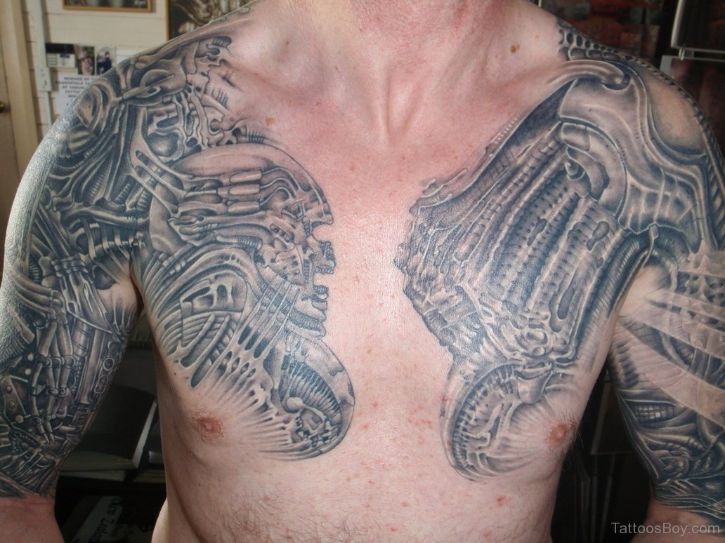 tribal chest tattoos for men 0095