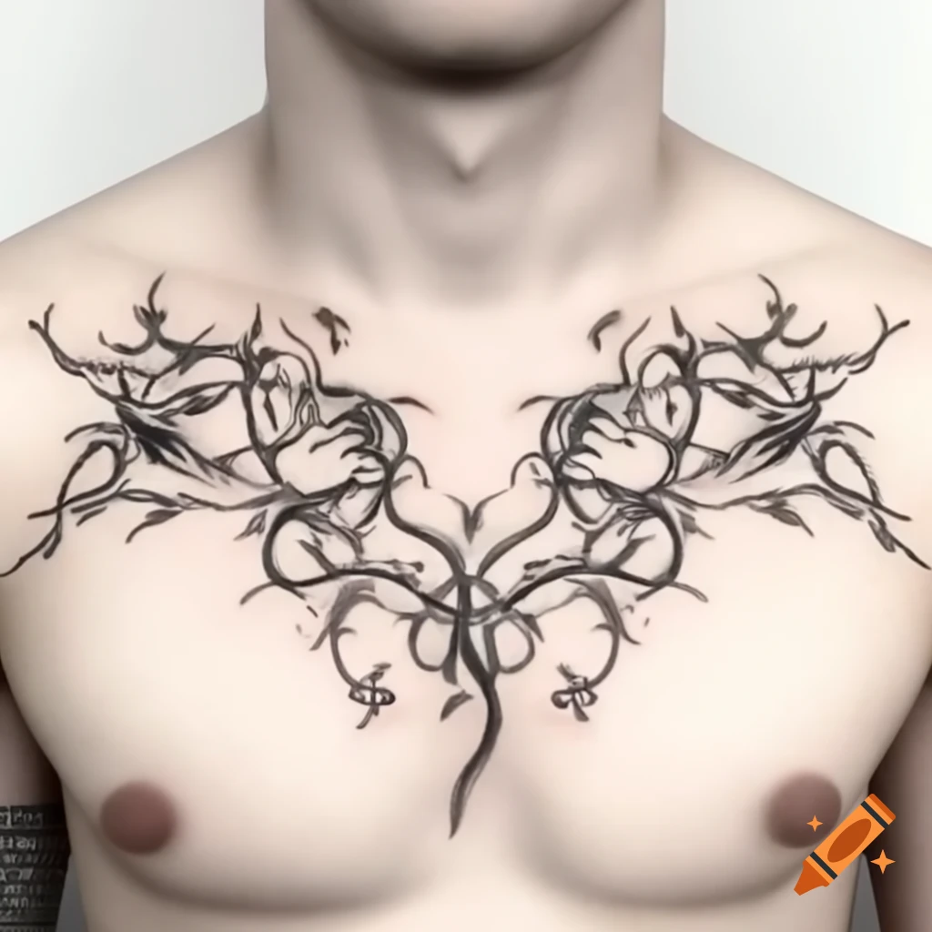 tribal chest tattoos for men 0098