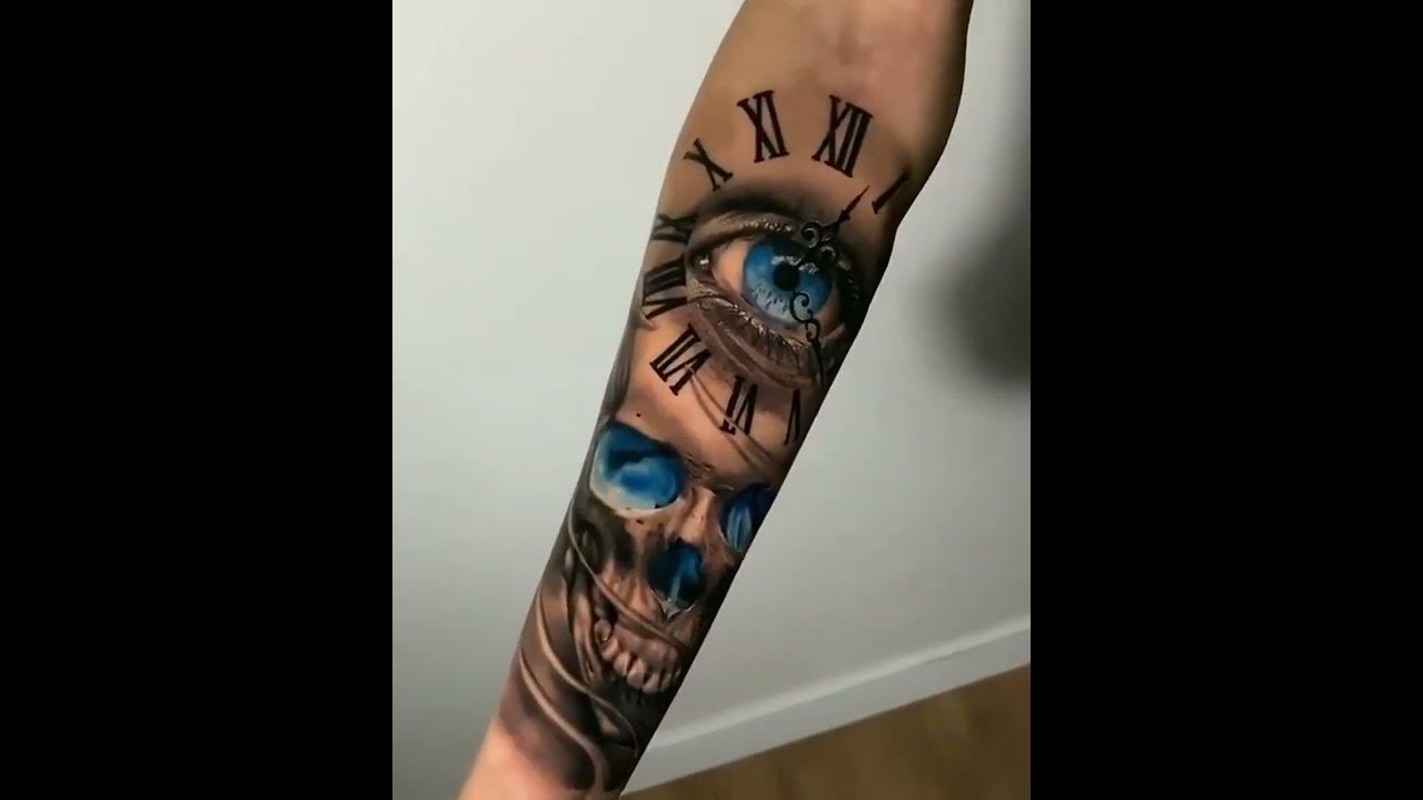 tribal eye tattoos for men