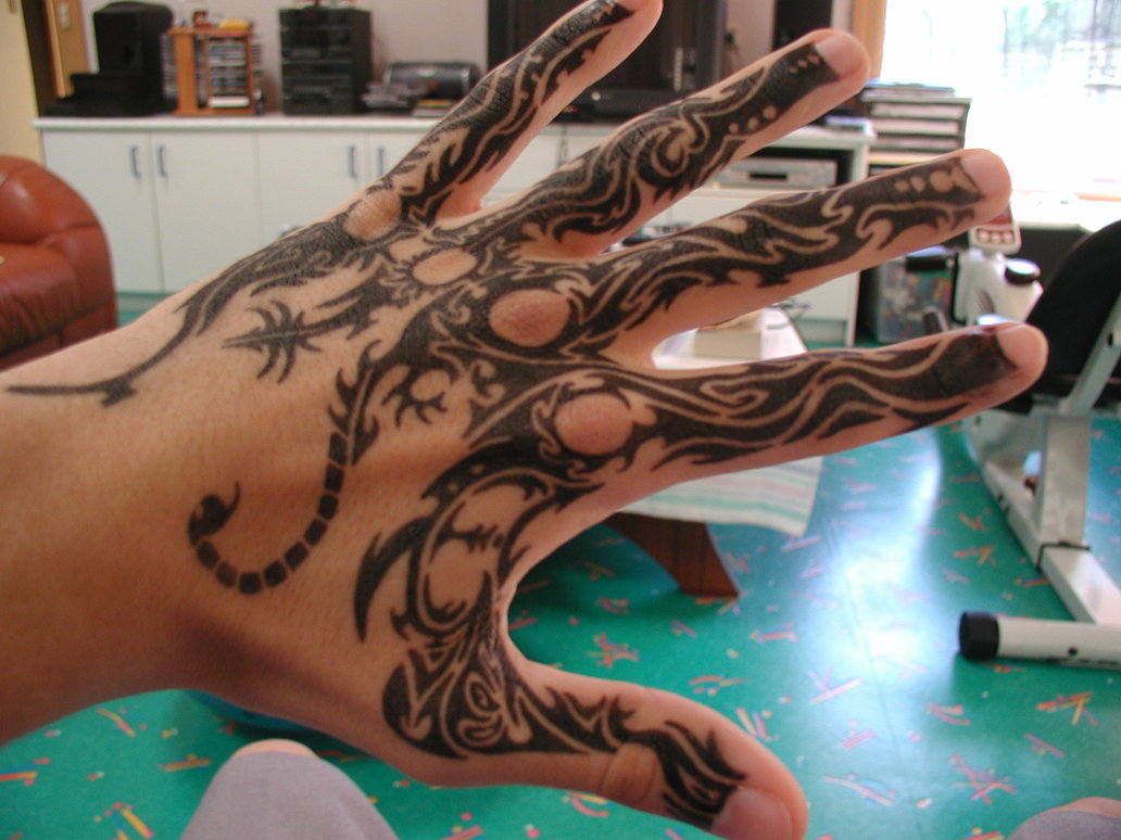 tribal hand tattoos for men 0026