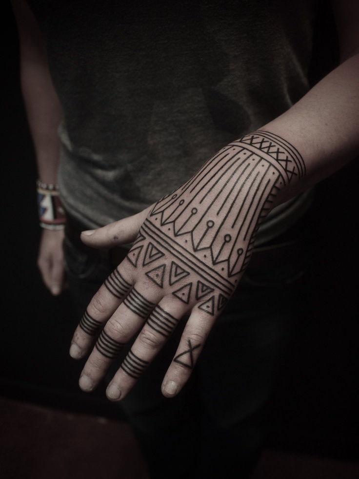 tribal hand tattoos for men 0039