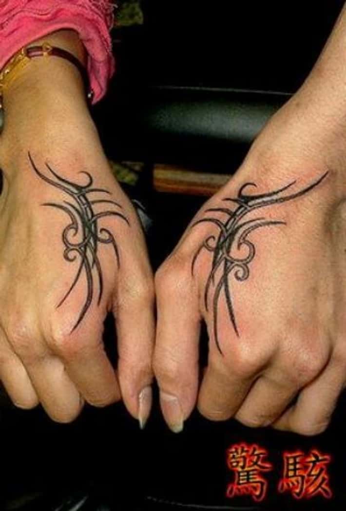 tribal hand tattoos for men 0092