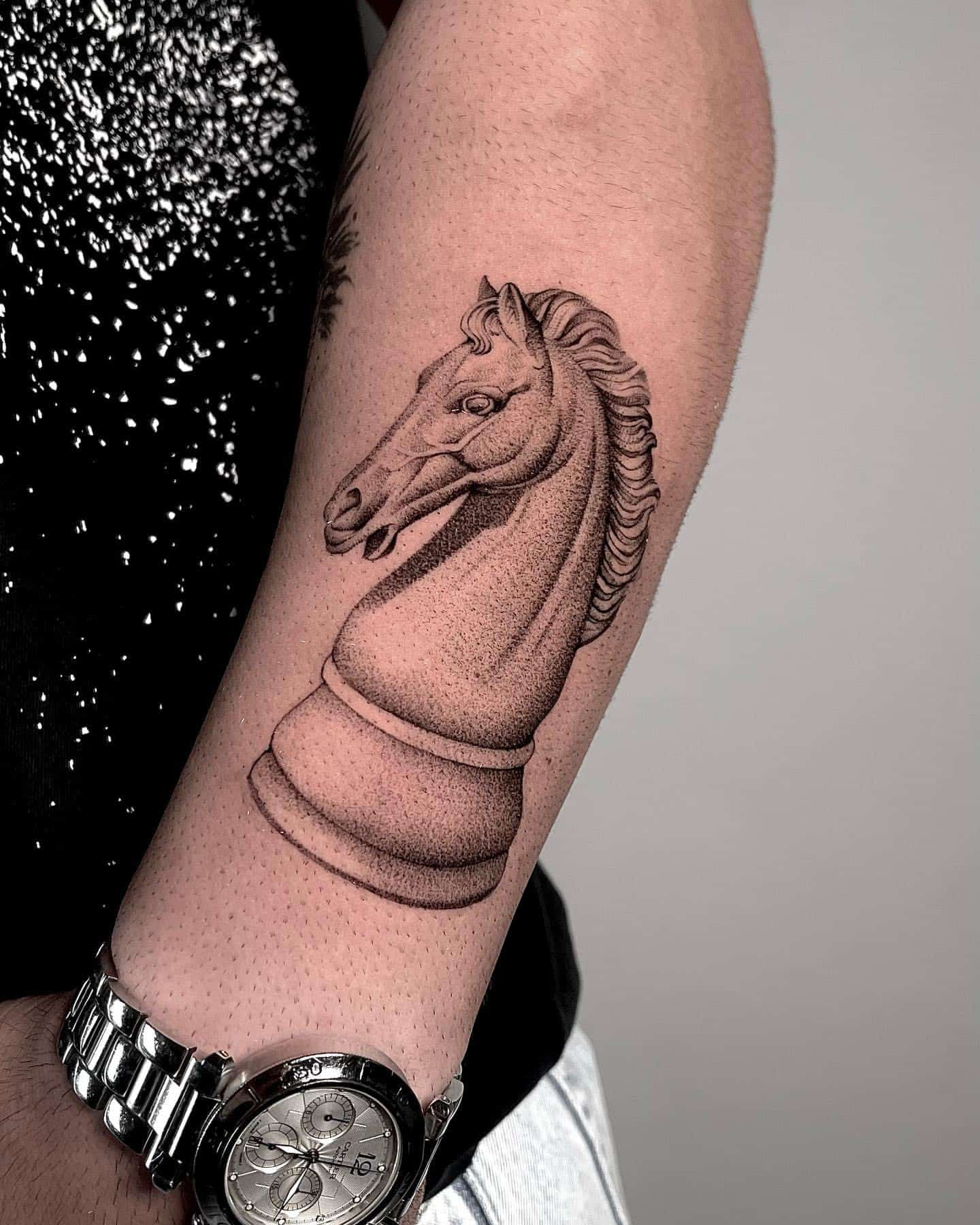 tribal horse tattoos for men