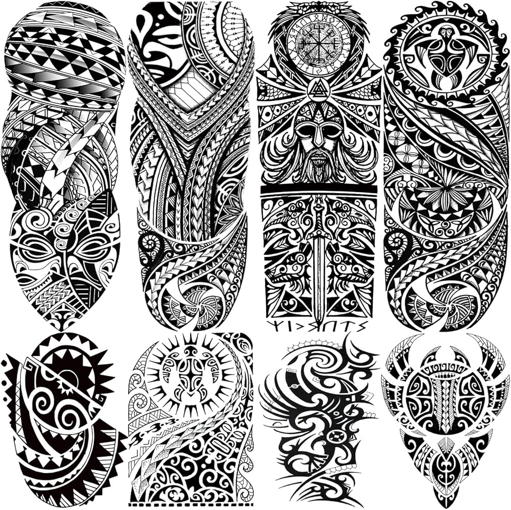 tribal leg tattoos for men styles