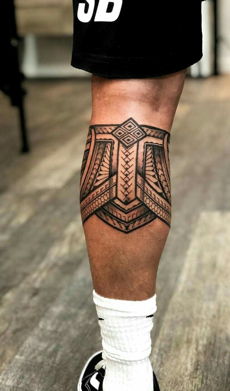 tribal leg tattoos for men 0016