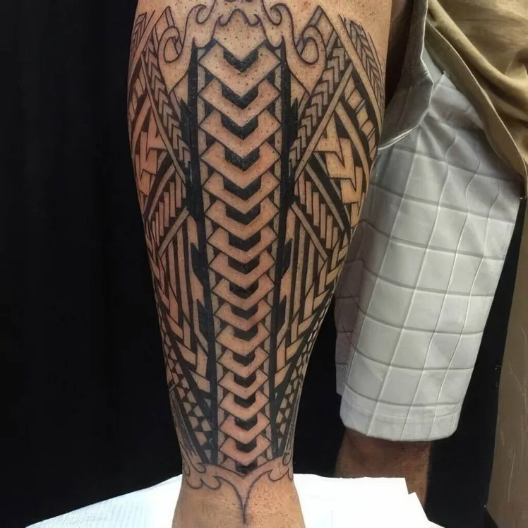 tribal leg tattoos for men 0030