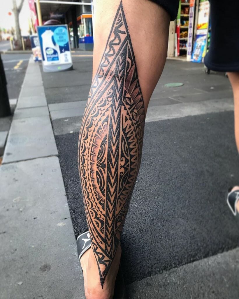 tribal leg tattoos for men 0037