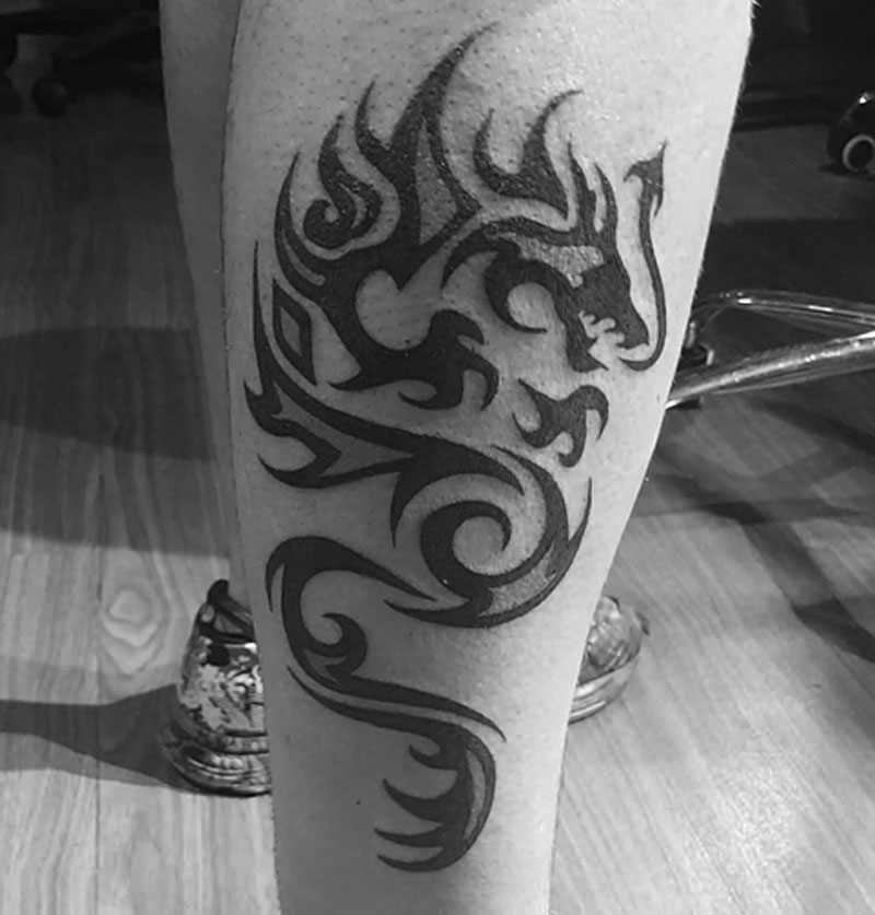 tribal leg tattoos for men 0048