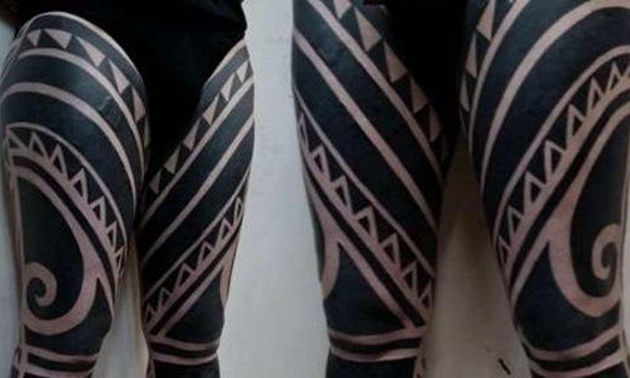 tribal leg tattoos for men 0073