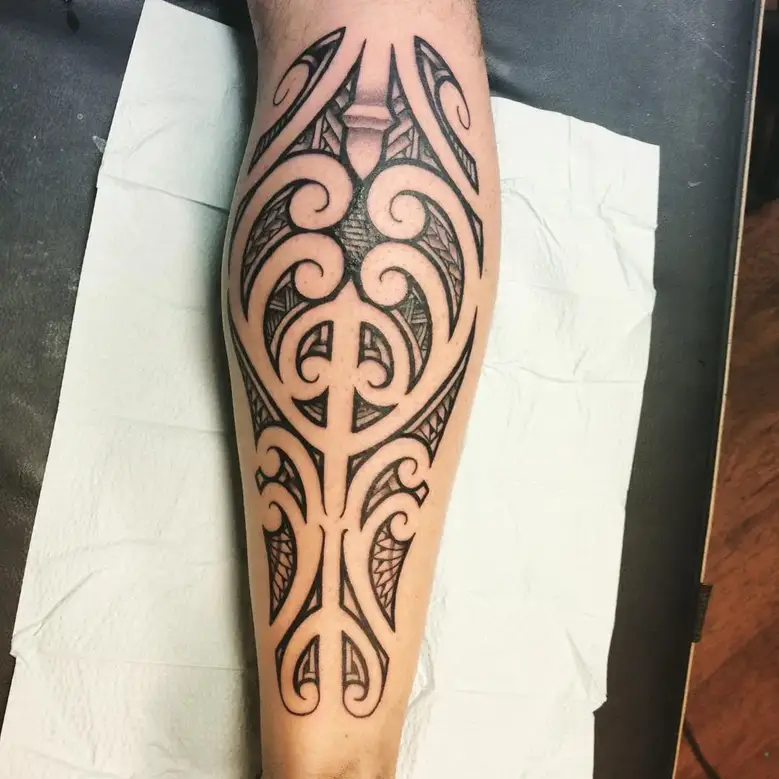 tribal leg tattoos for men 0088