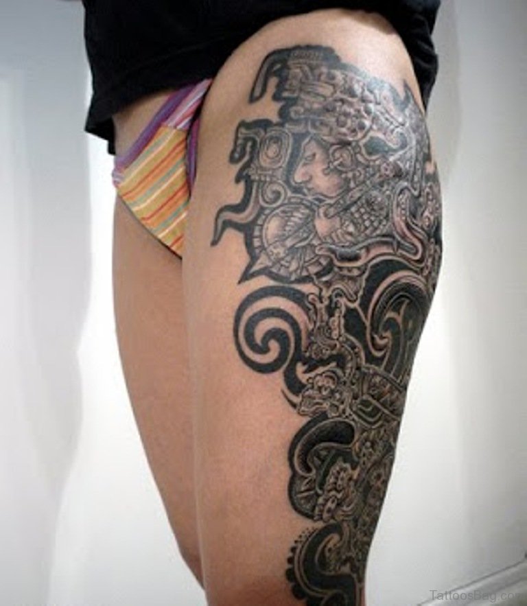 tribal leg tattoos for men 0097