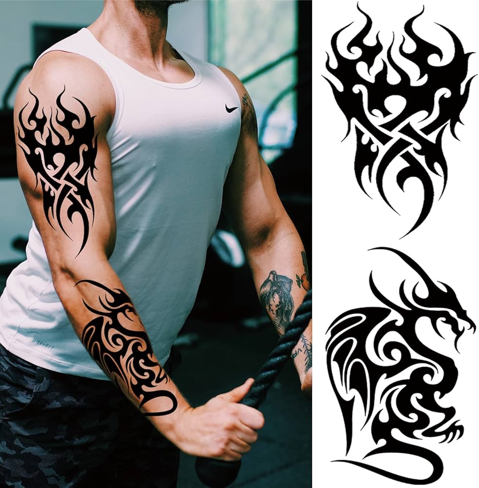 tribal sleeve tattoos for men.