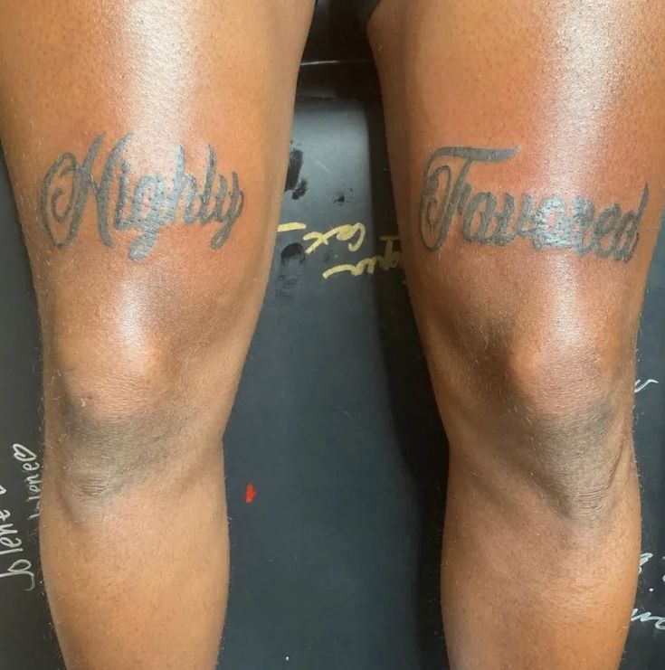 unique above the knee tattoos for men.