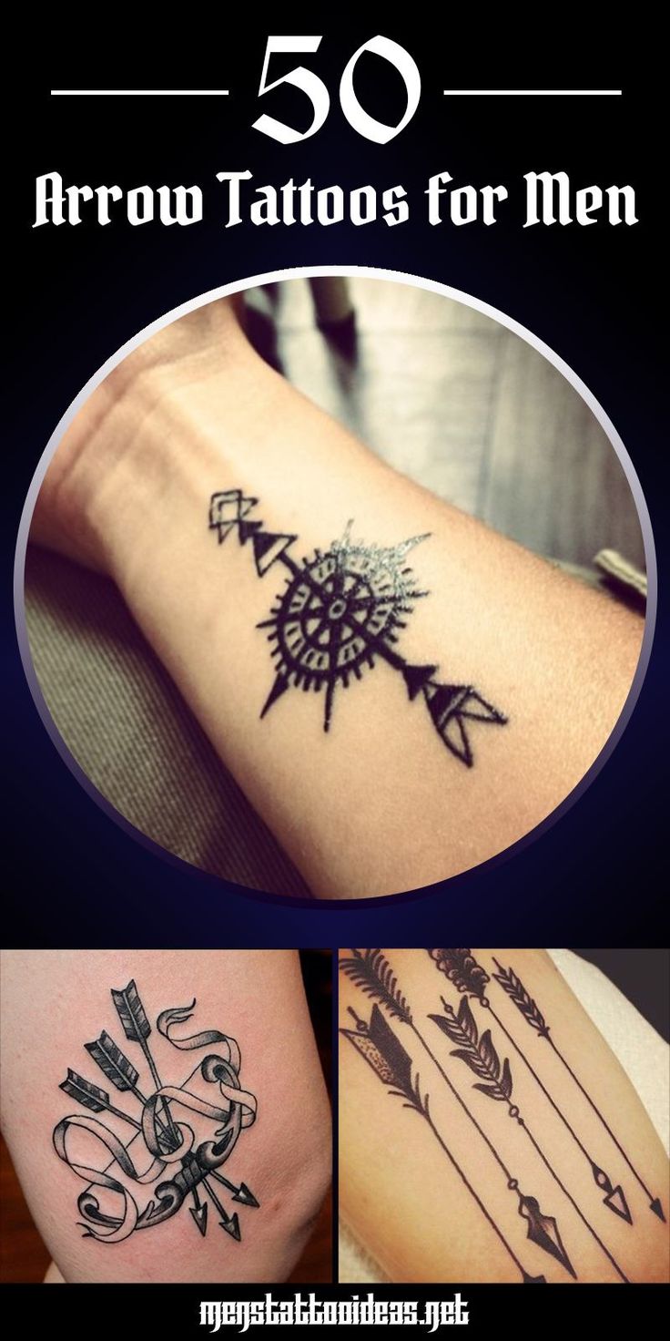 unique arrow tattoos for men