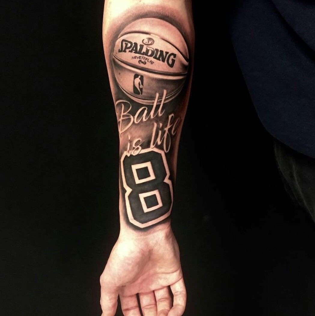 unique basketball tattoos for men