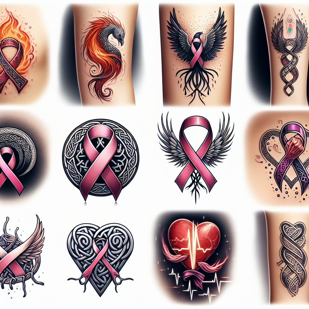 unique breast cancer tattoos for men