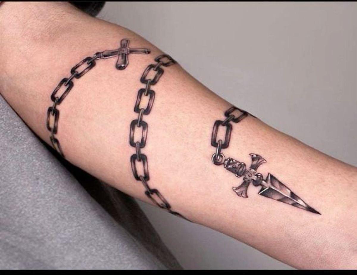 unique chain tattoos for men