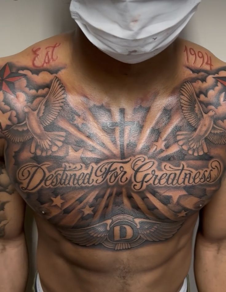 unique chest tattoos for black men