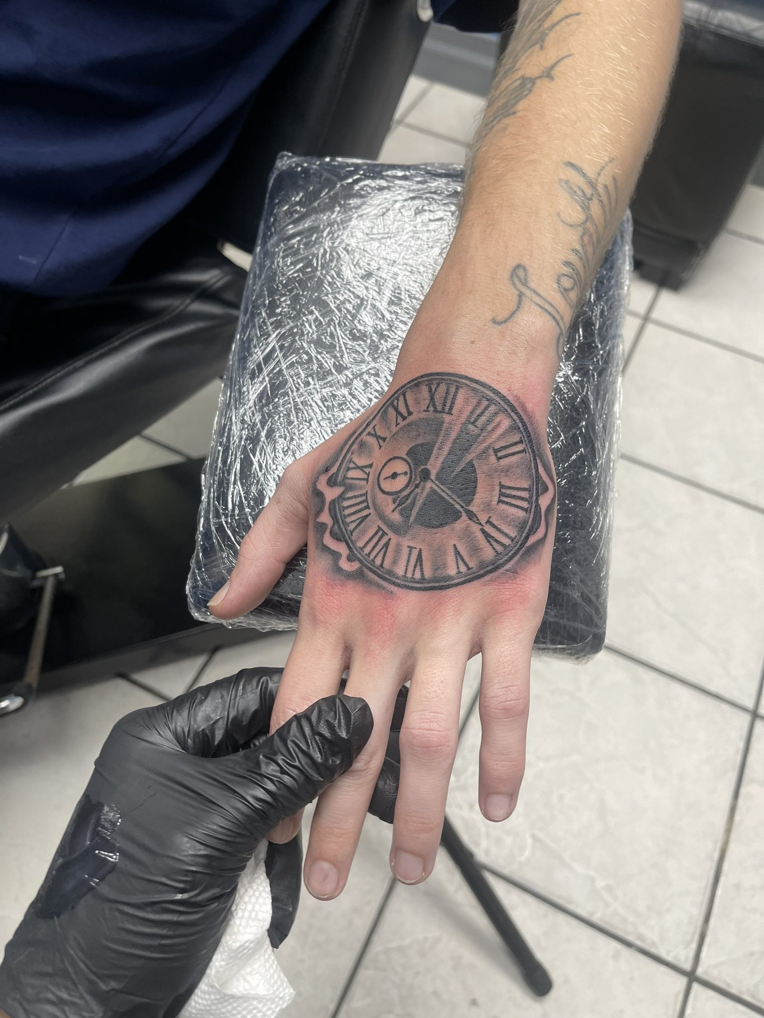 clock tattoos for men