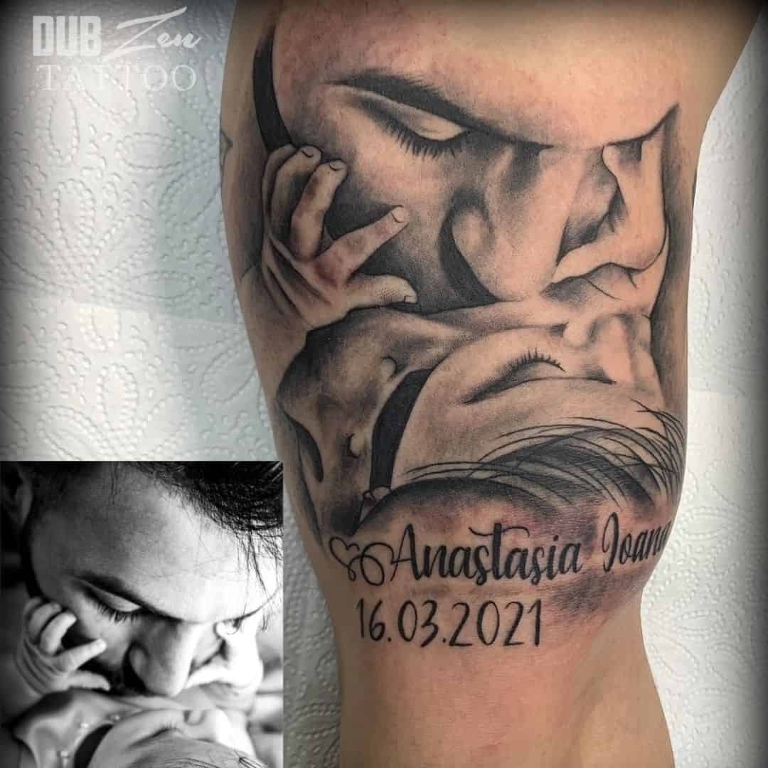 unique daughter-themed tattoos for men