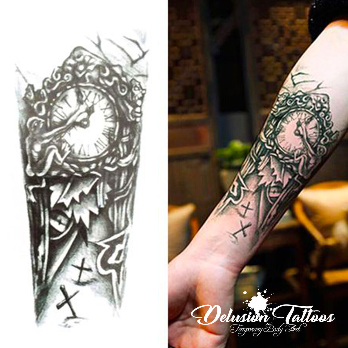 unique death tattoos for men