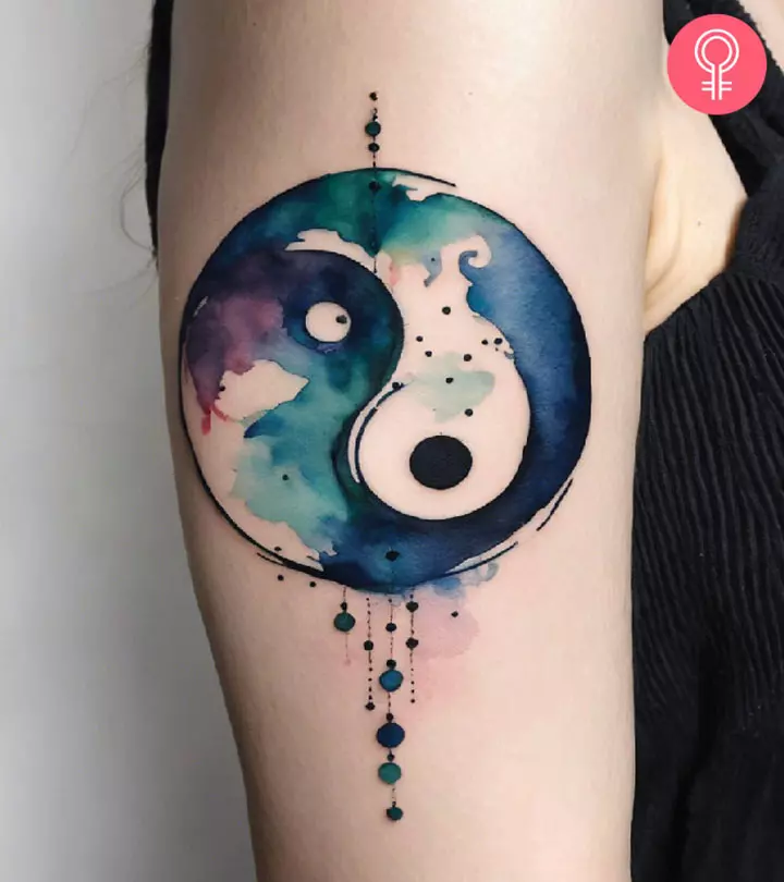 unique designs for men featuring Yin Yang tattoos