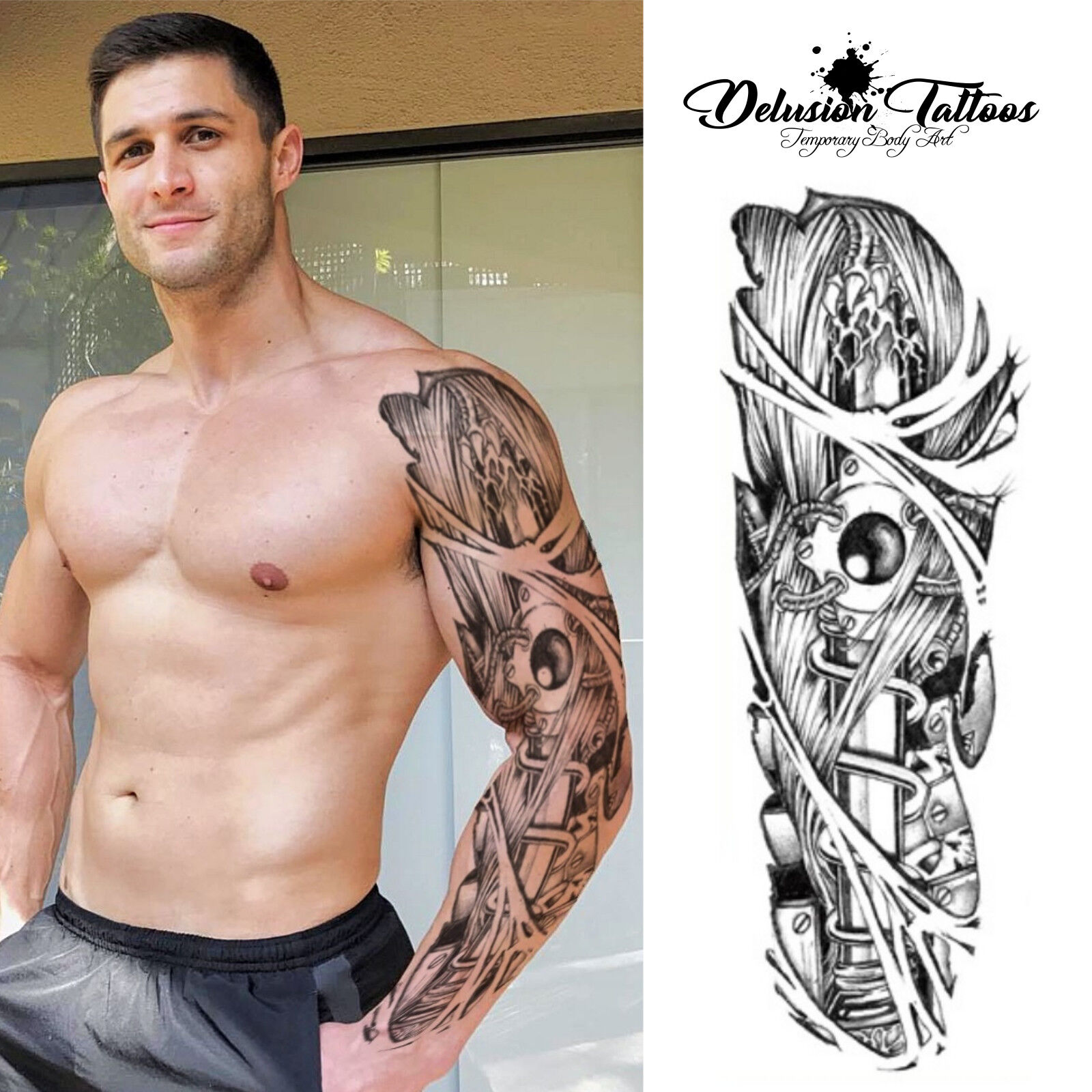 unique dragon tattoo sleeves for men ideas