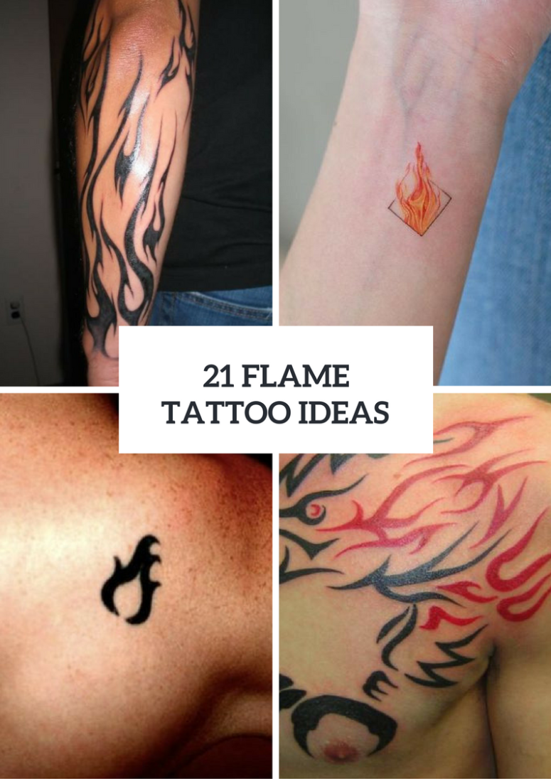 unique fire tattoos for men