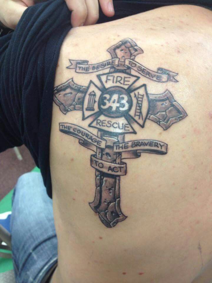 unique firefighter tattoos for men