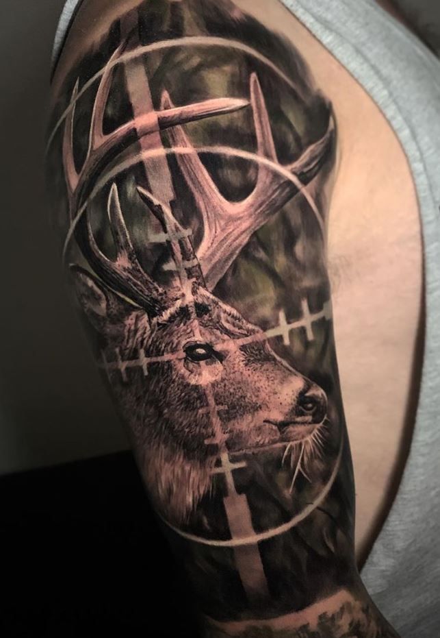 unique hunting tattoos for men