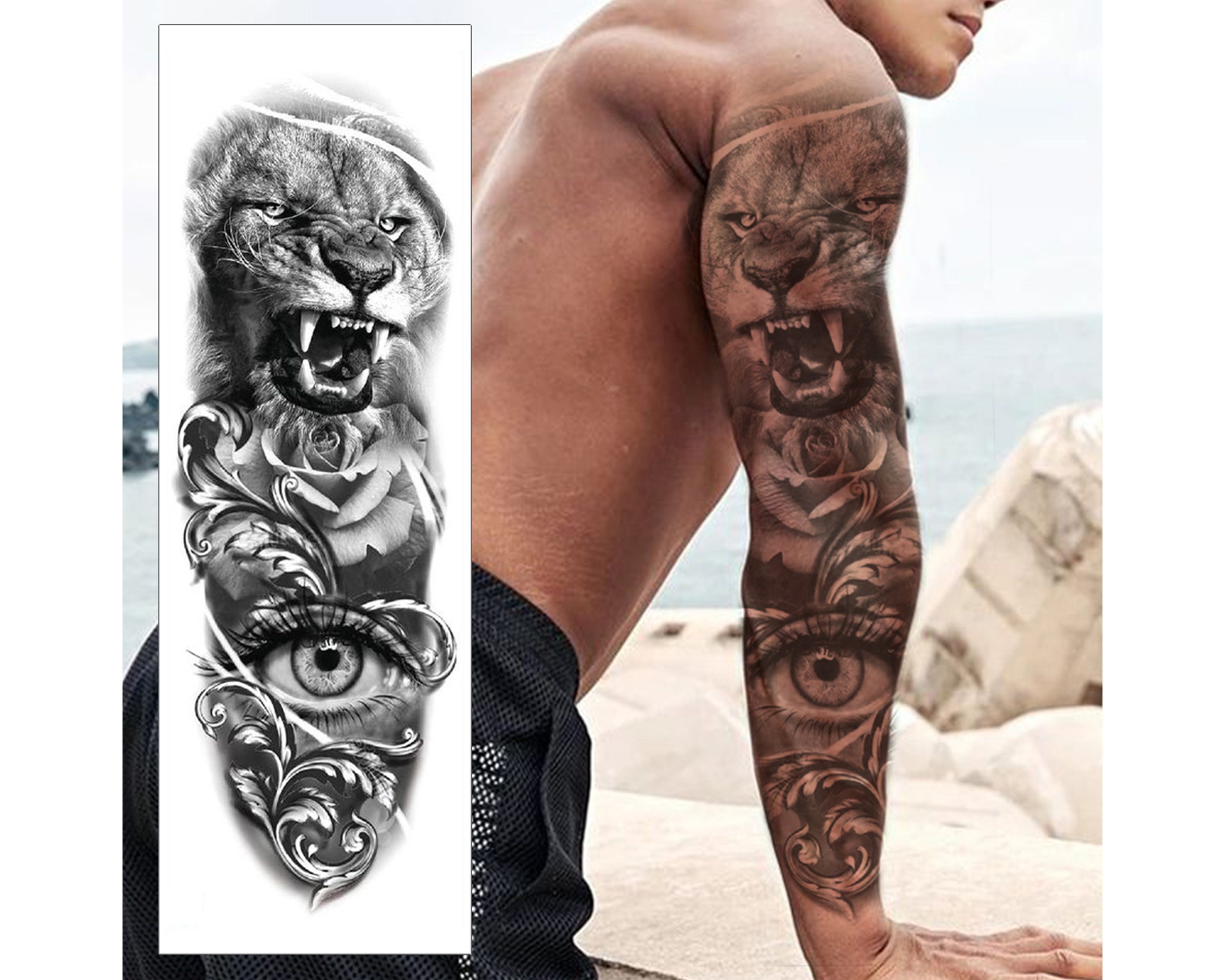 unique lion forearm tattoos for men trends