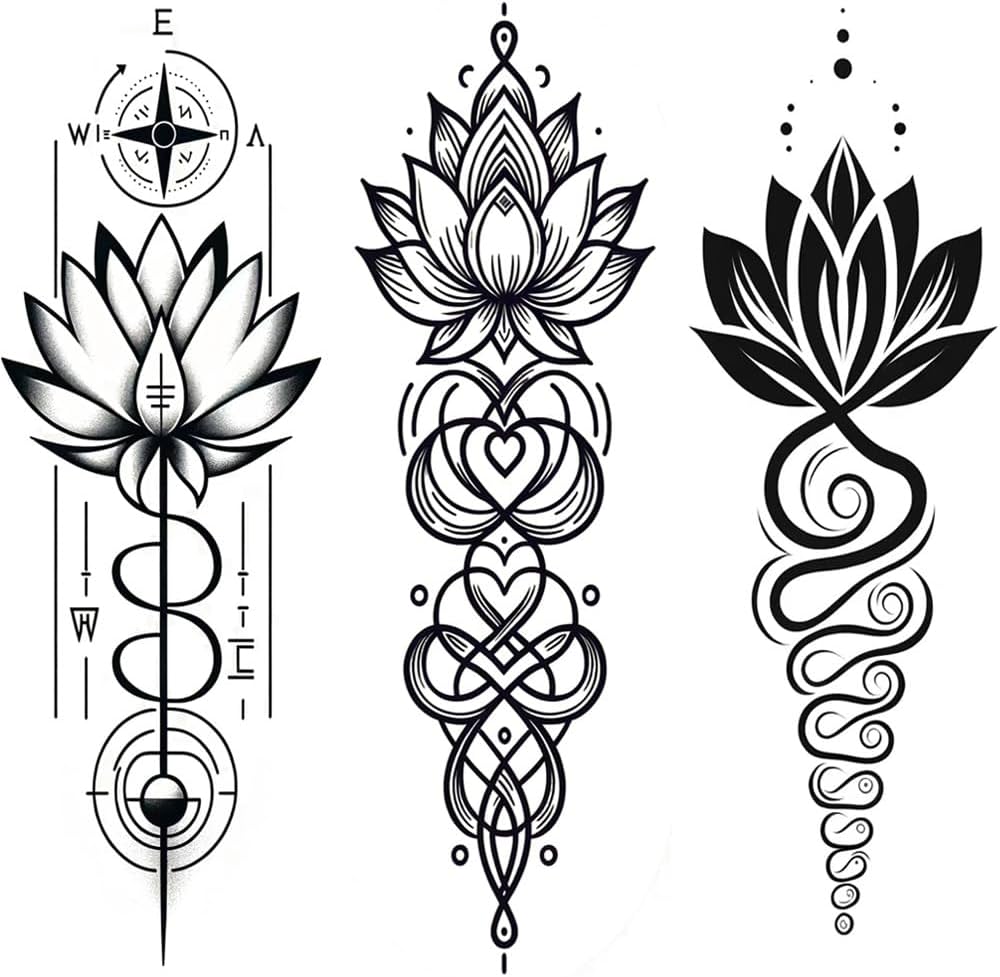 unique lotus tattoos for men meanings