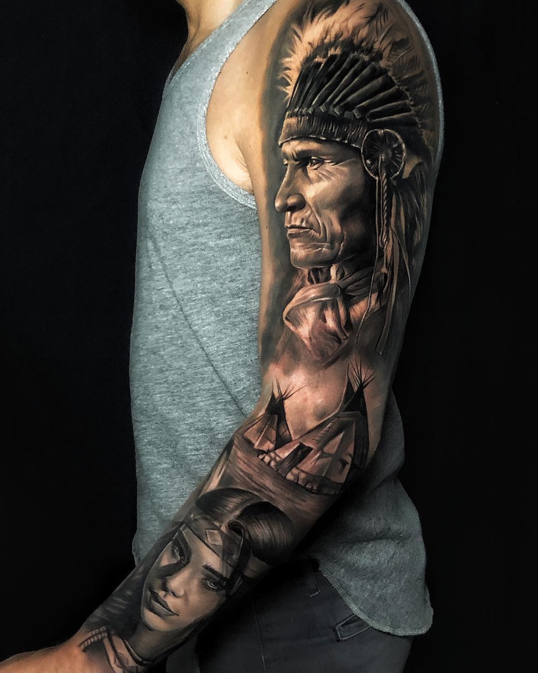 unique native American tattoos for men